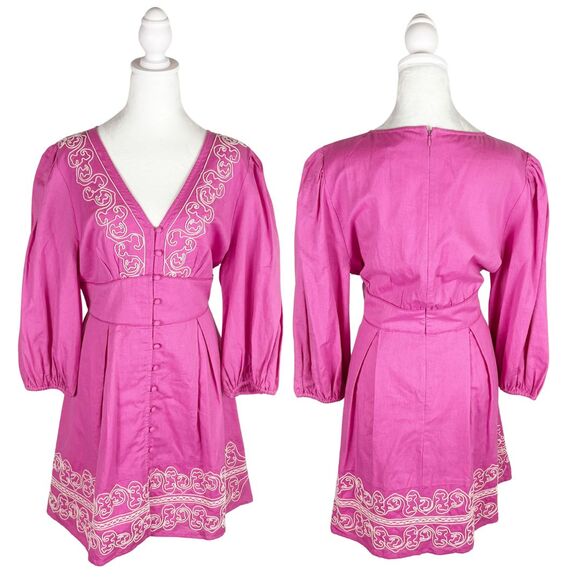 Anna Cate Fleur Mini Dress Large PInk NWT - Picture 2 of 11